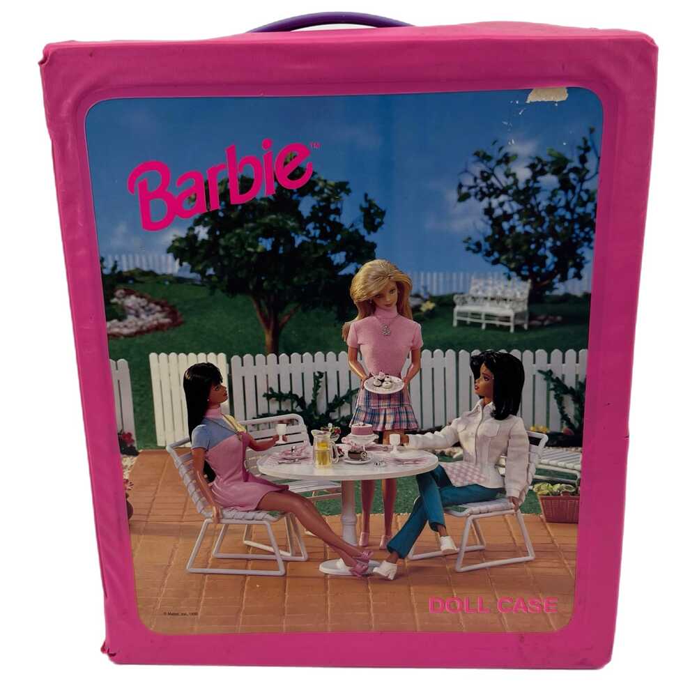 Mattel Pink Toy Barbie Vinyl Case 1989 Vintage